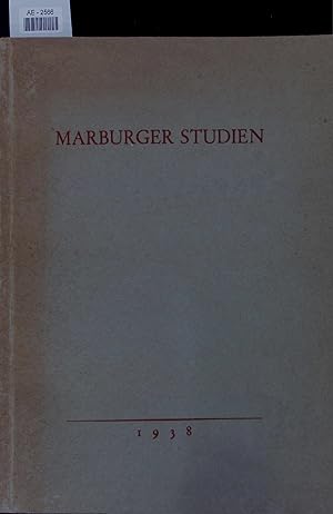 Bild des Verkufers fr Marburger Studien. zum Verkauf von Antiquariat Bookfarm