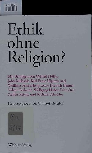 Bild des Verkufers fr Ethik ohne Religion?. zum Verkauf von Antiquariat Bookfarm