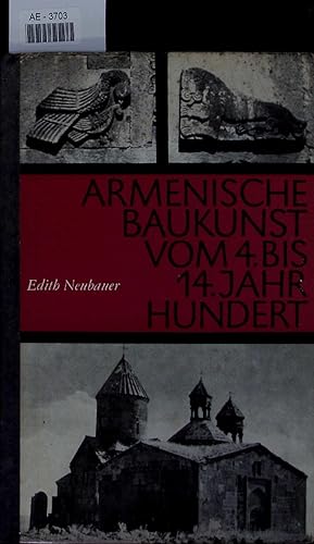 Seller image for Armenische Baukunst vom vierten bis vierzehnten Jahrhundert. 14. Jahr for sale by Antiquariat Bookfarm