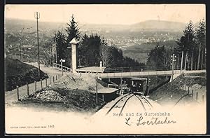 Ansichtskarte Bern, Gurtenbahn bei der Berganfahrt