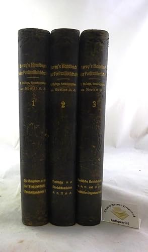 Bild des Verkufers fr Handbuch der Forstwissenschaft. Herausgegeben von Hermann Stoetzer. DREI Bnde ( Erster, Zweiter, Dritter Band). I. Die Aufgaben der Forstwirtschaft und Forstliche Produktionslehre I (von L. Klein, T. v. Lorey, E. Ramann, H. Stoetzer und R. Weber). II. Forstliche Produktionslehre II (von A. Bhler, E. Ritter v. Dombrowski, H. v. Frst, G. Laubck, A. Metzger, F. Schwackhfer, H. Stoetzer). 16 Abbildungen - III. Forstliche Betriebslehre und Forstliches Ingenieurwesen (von C. Fromme, A. Ritter v. Guttenberg, H. Hausrath, M. Neumeister, F. Wang). zum Verkauf von Chiemgauer Internet Antiquariat GbR