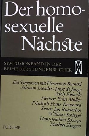 Bild des Verkufers fr Der homosexuelle Nchste. Stundenbcher Band 31 zum Verkauf von books4less (Versandantiquariat Petra Gros GmbH & Co. KG)