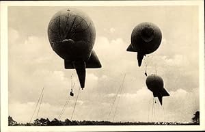 Ansichtskarte / Postkarte Ballonsperre, Fesselballons