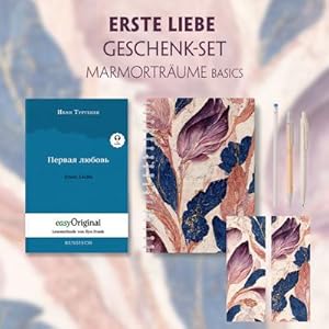 Bild des Verkufers fr Erste Liebe Geschenkset (Softcover mit Audio-Online) + Marmortrume Schreibset Basics, m. 1 Beilage, m. 1 Buch : Erste Liebe Geschenkset - Lesemethode von Ilya Frank - Zweisprachige Ausgabe Englisch-Deutsch zum Verkauf von AHA-BUCH GmbH