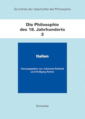 Bild des Verkufers fr Grundriss der Geschichte der Philosophie Die Philosophie des 18. Jahrhunderts, m. CD-ROM. Bd.3/1 : Italien zum Verkauf von AHA-BUCH GmbH