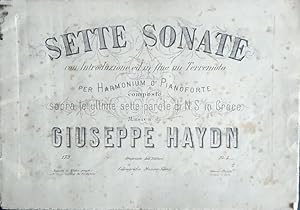 Sette sonate per Harmonium o Pianoforte