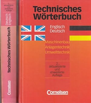 Technisches Wörterbuch. Komplett in 2 Bänden: Deutsch - Englisch / Englisch - Deutsch. Maschinenb...