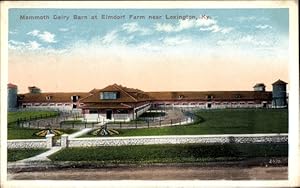 Bild des Verkufers fr Ansichtskarte / Postkarte Lexington Kentucky USA, Mammoth Dairy Barn, Elmdorf Farm zum Verkauf von akpool GmbH