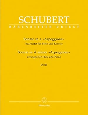 Bild des Verkufers fr Sonata in A minor D 821 Arpeggione arranged for Flute & Piano zum Verkauf von WeBuyBooks