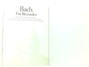 Imagen del vendedor de Bach for Recorder a la venta por Book Broker