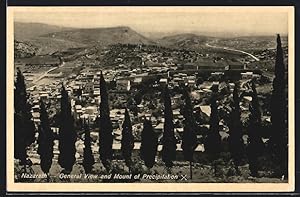 Ansichtskarte Nazareth, General View and Mount of Precipitation