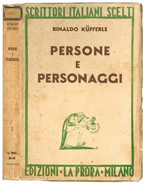 Imagen del vendedor de Persone e personaggi. a la venta por Libreria Alberto Govi di F. Govi Sas