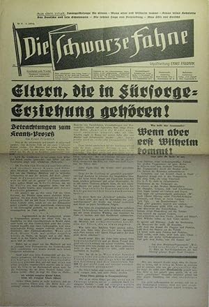 Die Schwarze Fahne. 4. Jg. [1928], Nr. 9. Eltern, die in Fürsorgeerziehung gehören!