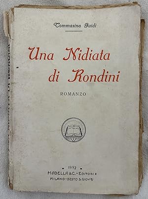 Seller image for UNA NIDIATA DI RONDINI ROMANZO, for sale by Sephora di Elena Serru