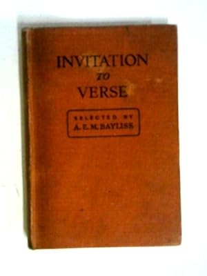 Seller image for Invitation to Verse for sale by World of Rare Books