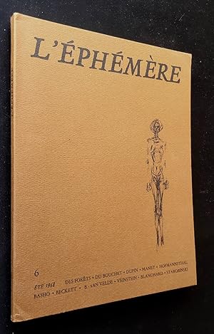 Bild des Verkufers fr L'Ephmre N6. zum Verkauf von Le Livre  Venir