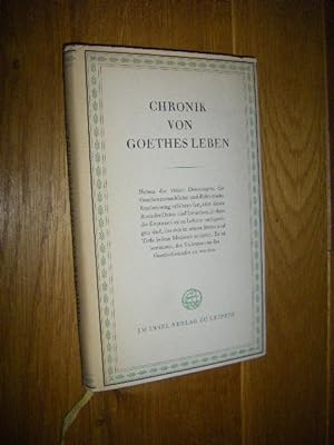 Chronik von Goethes Leben