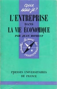 Seller image for L'entreprise dans la vie ?conomique - Jean Romeuf for sale by Book Hmisphres