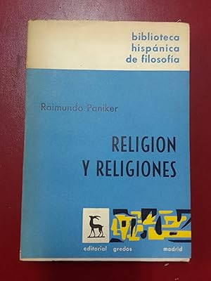 Imagen del vendedor de Religin y religiones a la venta por Librera Eleutheria