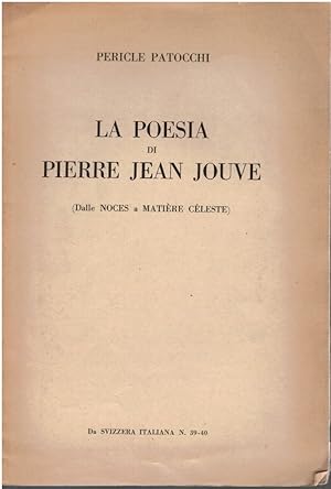 Imagen del vendedor de La poesia di Pierre Jean Jouve a la venta por Books di Andrea Mancini