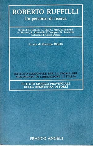 Seller image for Roberto Ruffilli : Un percorso di ricerca for sale by Messinissa libri