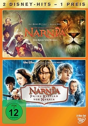Bild des Verkufers fr Die Chroniken von Narnia - Der Knig von Narnia und Prinz Kaspian von Narnia - 2-Disc Set; 2 DVD's - Lauflnge ca. 280 Minuten zum Verkauf von Walter Gottfried