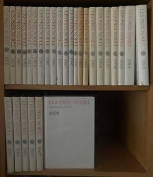 Imagen del vendedor de Les prix Nobel. The Nobel Prices. Presentations, Biographies and Lectures. 1978-1979, 1982-1999, 2001-2008 a la venta por Erik Oskarsson Antikvariat