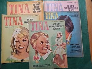 Sammlung von 5 Heften aus der Reihe: Tina - Die bunte Bilderzeitschrift für Dich / Junge Mädchen ...