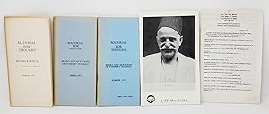 (Lot of 3 Journals and 1 Catalog) Material for Thought: Reviews and Articles of Current Interest,...