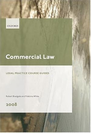 Imagen del vendedor de Commercial Law (Blackstone Legal Practice Course Guide) a la venta por WeBuyBooks