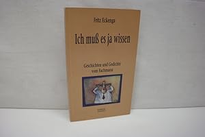 Seller image for Ich muss es ja wissen: Geschichten und Gedichten vom Fachmann Mit Illustrationen von Gnter Rckert, (= Critica Diabolis, Band 77) for sale by Antiquariat Wilder - Preise inkl. MwSt.