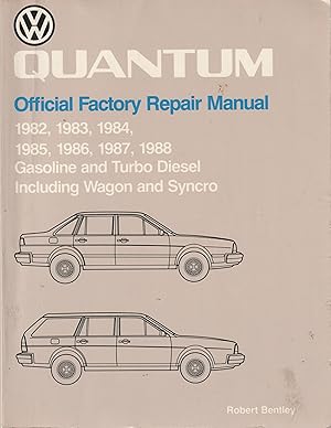 Quantum Official Factory Repair Manual 1982, 1983, 1984, 1985, 1986, 1987, 1988 Gasoline and Turb...