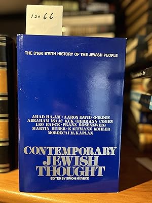 Contemporary Jewish Thought (The B'Nai B'Rith History of the Jewish People)