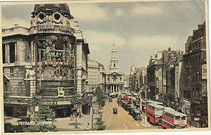 WWII correspondence Real Photo Postcard London Strand