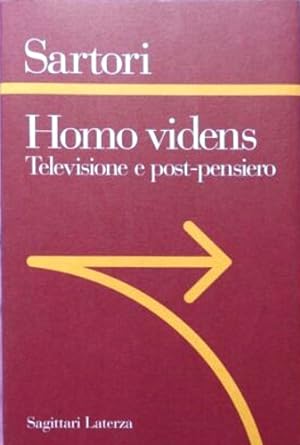 Seller image for Homo videns. Televisione e post-pensiero. for sale by FIRENZELIBRI SRL