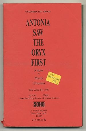Bild des Verkufers fr Antonia Saw the Oryx First zum Verkauf von Between the Covers-Rare Books, Inc. ABAA