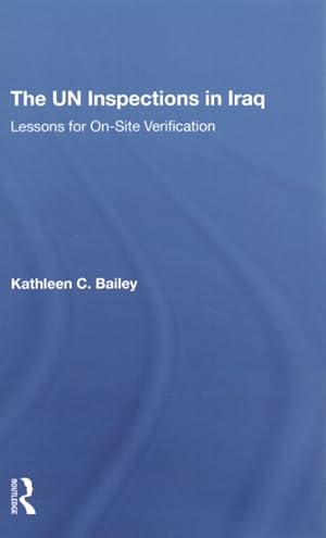 Seller image for UN Inspections in Iraq : Lessons for On-Site Verification for sale by GreatBookPrices