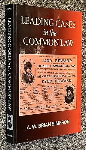 Immagine del venditore per Leading Cases in the Common Law venduto da DogStar Books