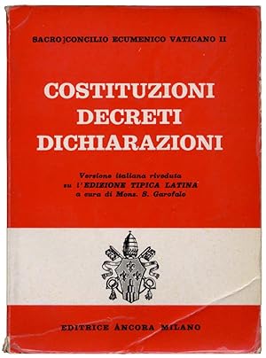 Costituzioni Decreti Dichiarazioni