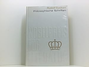 Bild des Verkufers fr Philosophische Schriften . Von Rudolf Eucken . Aus der Sammlung : Nobelpreis fr Literatur 1908 , Band 9 . Einband aus echter, schwerer, weier Tafelseide mit echter Gold-Blindprgung . ( Coron-Verlag ) zum Verkauf von Book Broker