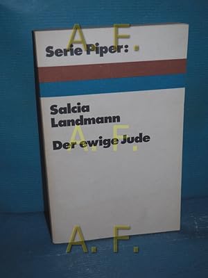 Bild des Verkufers fr Der ewige Jude (Serie Piper 97) zum Verkauf von Antiquarische Fundgrube e.U.