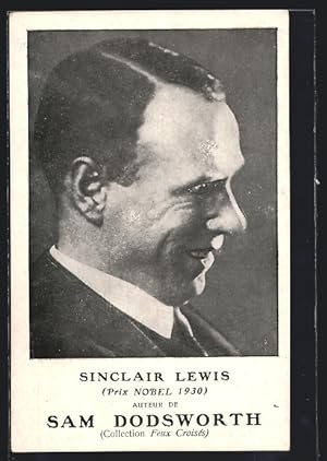 Bild des Verkufers fr Ansichtskarte Sinclair Lewis, Auteur de Sam Dodsworth zum Verkauf von Bartko-Reher