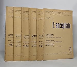 Lot de 6 numéros de "L'Encéphale. Journal de Neurologie et de Psychiatrie": année 1951 n° 1-2-3-4...