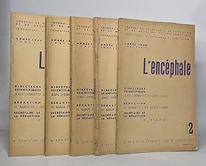 Lot de 5 numéros de "L'Encéphale. Journal de Neurologie et de Psychiatrie": année 1950 n°2-3 / an...