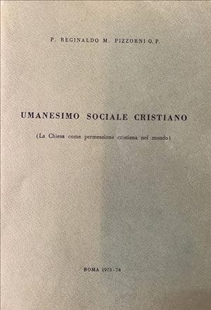 Immagine del venditore per Umanesimo sociale cristiano venduto da librisaggi