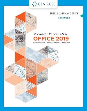 Bild des Verkufers fr Shelly Cashman Series Microsoft Office 365 & Office 2019 Advanced zum Verkauf von moluna