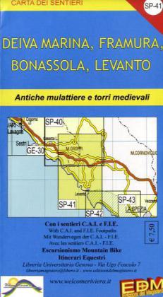 Bild des Verkufers fr Deiva Marina, Framura, Bonassola, Levanto 1:25.000. Blatt SP-41 zum Verkauf von moluna