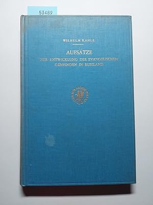 Bild des Verkufers fr Aufstze zur Entwicklung der evangelischen Gemeinden in Russland | Wilhelm Kahle | Oekumenische Studien ; 4 zum Verkauf von Versandantiquariat Claudia Graf