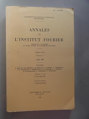 Seller image for Annales de L'institut Fourier Tome XXXII Fascicule 2 Medicale for sale by Versandantiquariat Harald Quicker