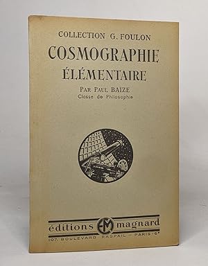 Cosmographie élémentaire